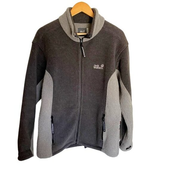 Jack Wolfskin Brown Polartec Fleece Full Zip Jacket Small - Picture 1 of 5